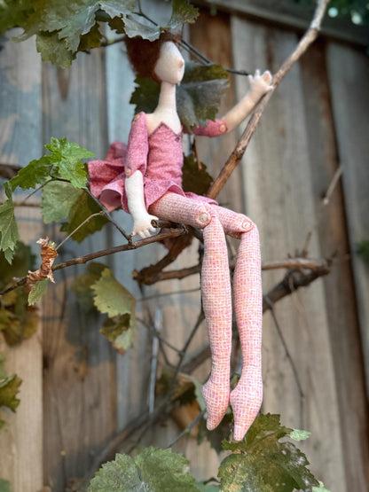Oracle Mist Faerie Friend – Handmade Pixie Art Doll – One-of-a-Kind Fantasy Companion – Ren Faire / LARP Familiar – Fairycore Collectible