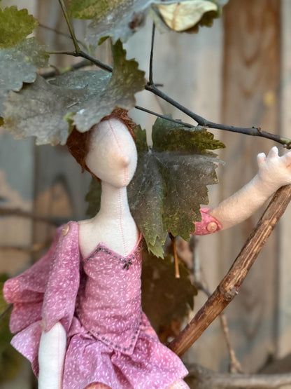 Oracle Mist Faerie Friend – Handmade Pixie Art Doll – One-of-a-Kind Fantasy Companion – Ren Faire / LARP Familiar – Fairycore Collectible
