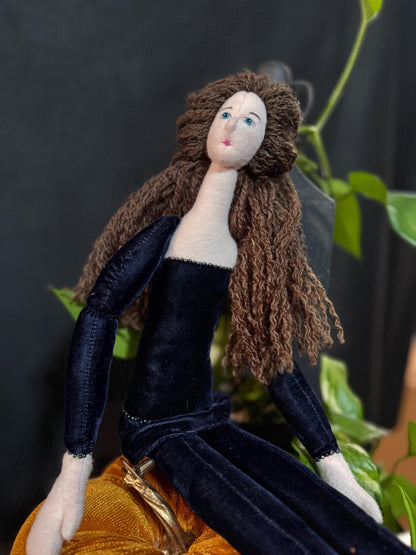 Twilight Faerie Friend – Handmade Pixie Art Doll – One-of-a-Kind Fantasy Companion – Ren Faire / LARP Familiar – Fairycore Collectible