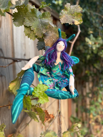 Miralune Faerie Friend – One-of-a-Kind Handmade Pixie Doll – Fantasy Companion Familiar – Ren Faire / LARP Character Spirit – Art Doll