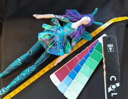 Miralune Faerie Friend – One-of-a-Kind Handmade Pixie Doll – Fantasy Companion Familiar – Ren Faire / LARP Character Spirit – Art Doll