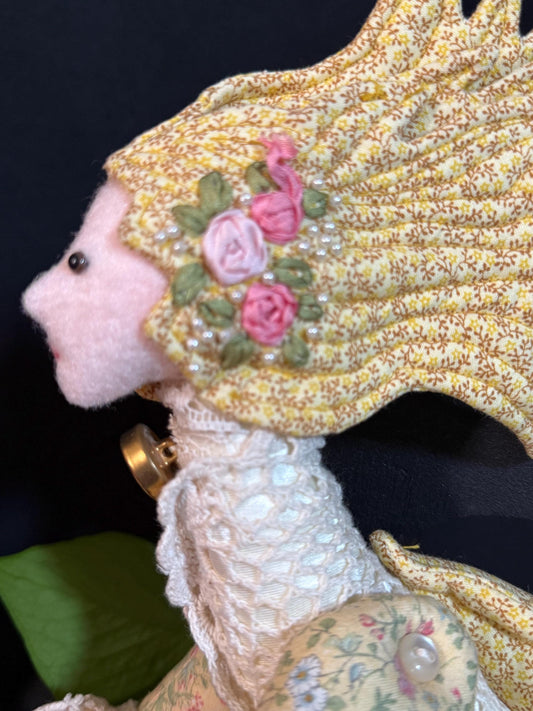 ANGELICA,Faerie Friend,Sprite, Pixie,Handmade Doll,One-of-a-Kind addition to Your Character Story,Fantasy,LARP,Ren Faire,FairyCore