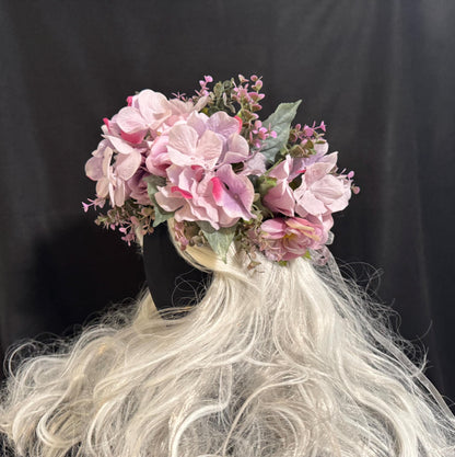 Sunset Sky Floral Garland | Flower Tiara, Flower Crown, Elven Princess Headpiece, Fairy-core, Ren Faire, Special Occasion Photoshoot