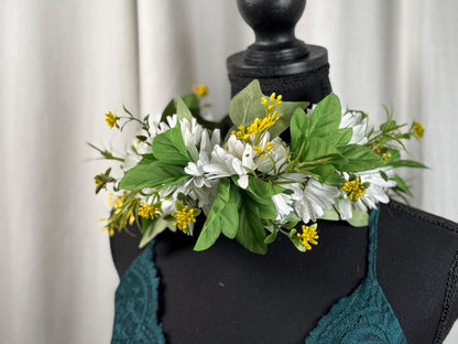 Daisy Duke Floral Garland | Flower Tiara, Flower Crown, Elven Princess, Fairy-core, Ren Faire, Special Occasion Photoshoot