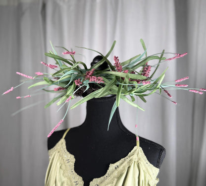 Lavender Fields Floral Halo Headdress, Flower Crown, Fairy Crown, Cherub Halo, Cottagecore Crown, Elven Headpiece, Photoshoot Prop