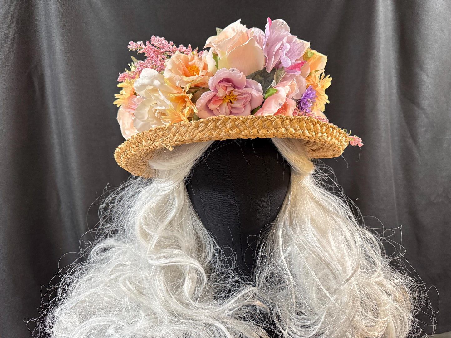 Pastel Pegasus Floral Garland,Flower Tiara,Flower Crown,Elven Princess Headpiece,Fairy-core,Renaissance Faire,Special Occasion Photoshoot