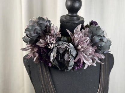 Smoke & Mirrors Floral Garland | Flower Tiara, Flower Crown, Elven Princess Headpiece, Fairy-core, Ren Faire, Special Occasion Photoshoot