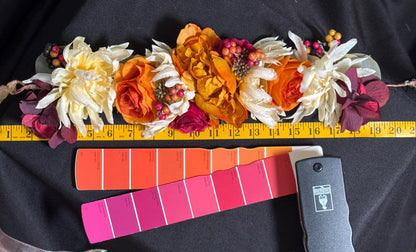 Harvest Moon Floral Garland | Flower Tiara, Flower Crown, Elven Princess Headpiece, Fairy-core, Ren Faire, Special Occasion Photoshoot