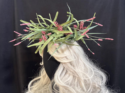 Lavender Fields Floral Halo Headdress, Flower Crown, Fairy Crown, Cherub Halo, Cottagecore Crown, Elven Headpiece, Photoshoot Prop