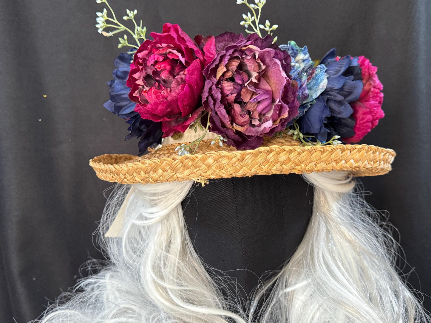 Berry Bliss Floral Garland,Flower Tiara,Flower Crown,Elven Princess Headpiece,Fairy-core,Renaissance Faire,Special Occasion Photoshoot