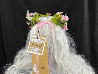 Pretty in Pink Floral Garland | Flower Tiara, Flower Crown, Elven Princess Headpiece, Fairy-core, Ren Faire, Special Occasion Photoshoot