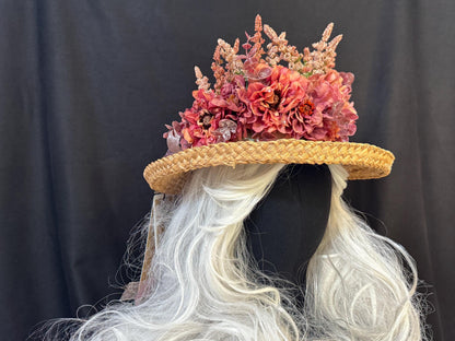 Vintage Rose Floral Garland | Flower Tiara, Flower Crown, Elven Princess Headpiece, Fairy-core, Ren Faire, Special Occasion Photoshoot