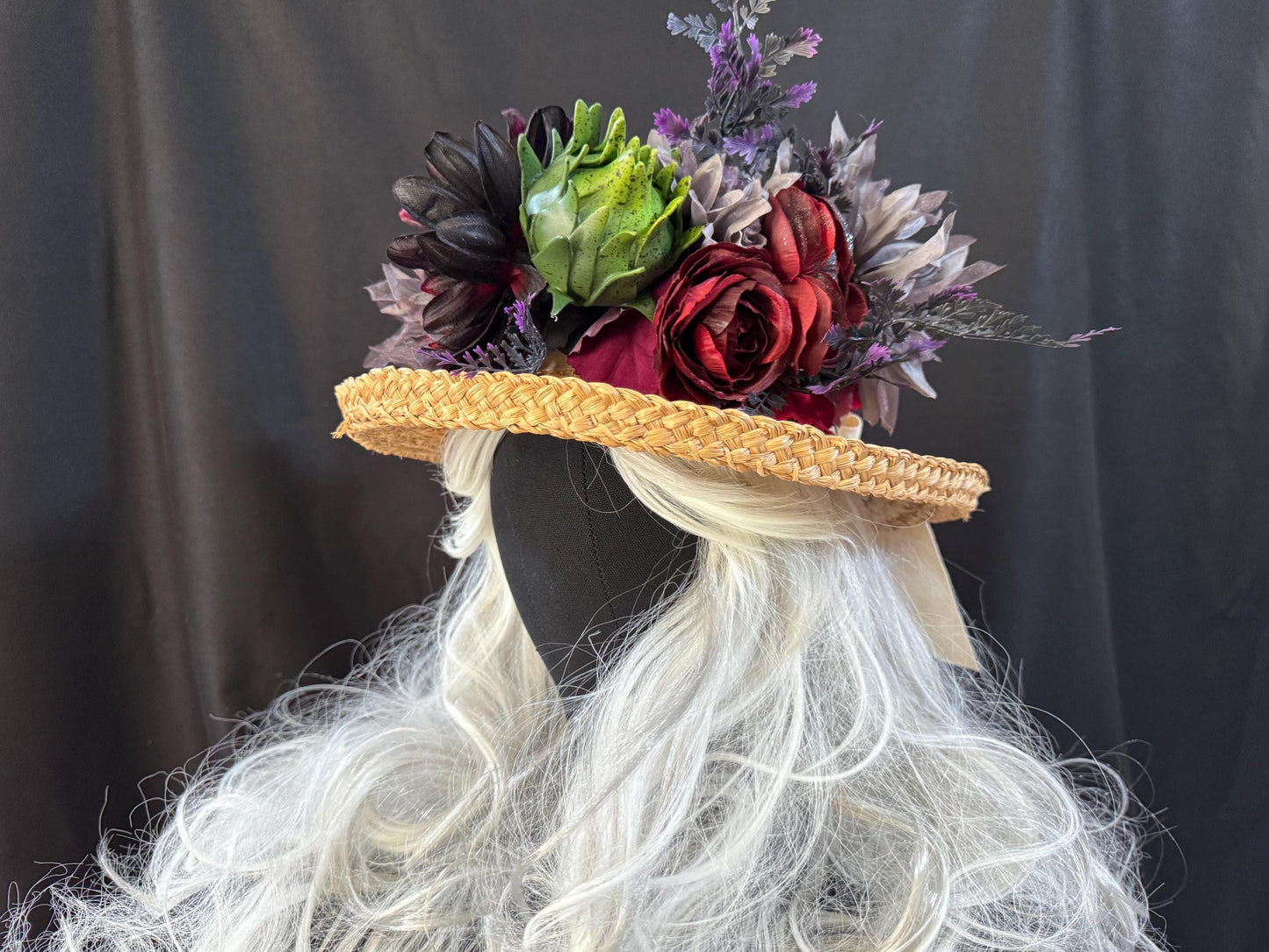 Little Shoppe Floral Garland,Flower Tiara,Flower Crown,Elven Princess Headpiece,Fairy-core,Renaissance Faire,Special Occasion Photoshoot