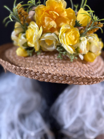 Spring Celebration Floral Garland | Flower Tiara, Flower Crown, Elven Princess Headpiece, Fairy-core, Ren Faire, Special Photoshoot