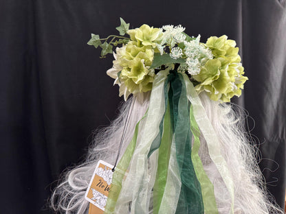 Spring Fling Floral Halo Headdress, Spring Flower Crown, Daisy Crown, Fairy Crown, Cherub Halo, Festival Headpiece, Photoshoot Prop