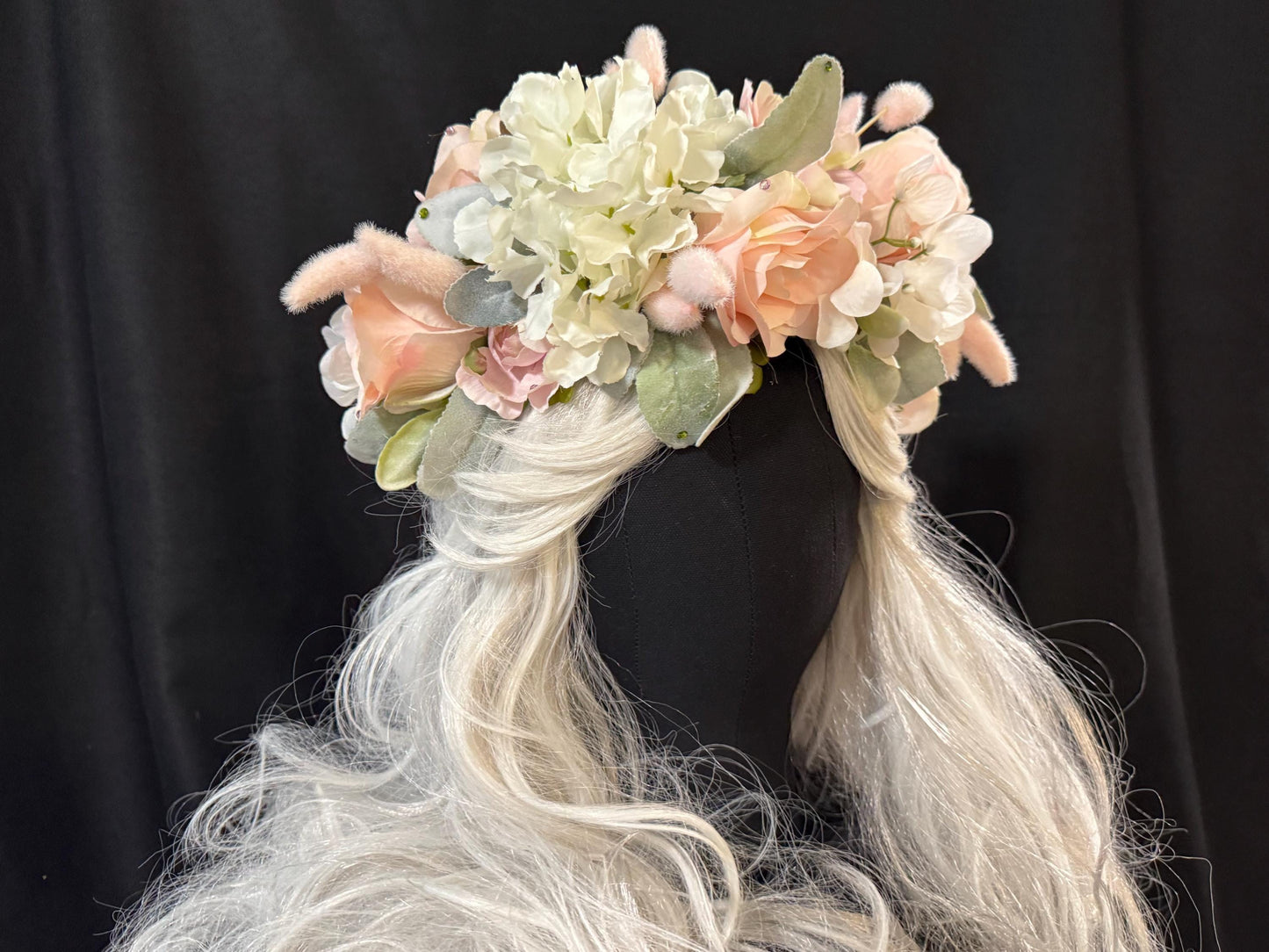 Little Lamb Floral  Garland | Flower Tiara, Flower Crown, Elven Princess Headpiece, Fairy-core, Ren Faire, Special Occasion Photoshoot