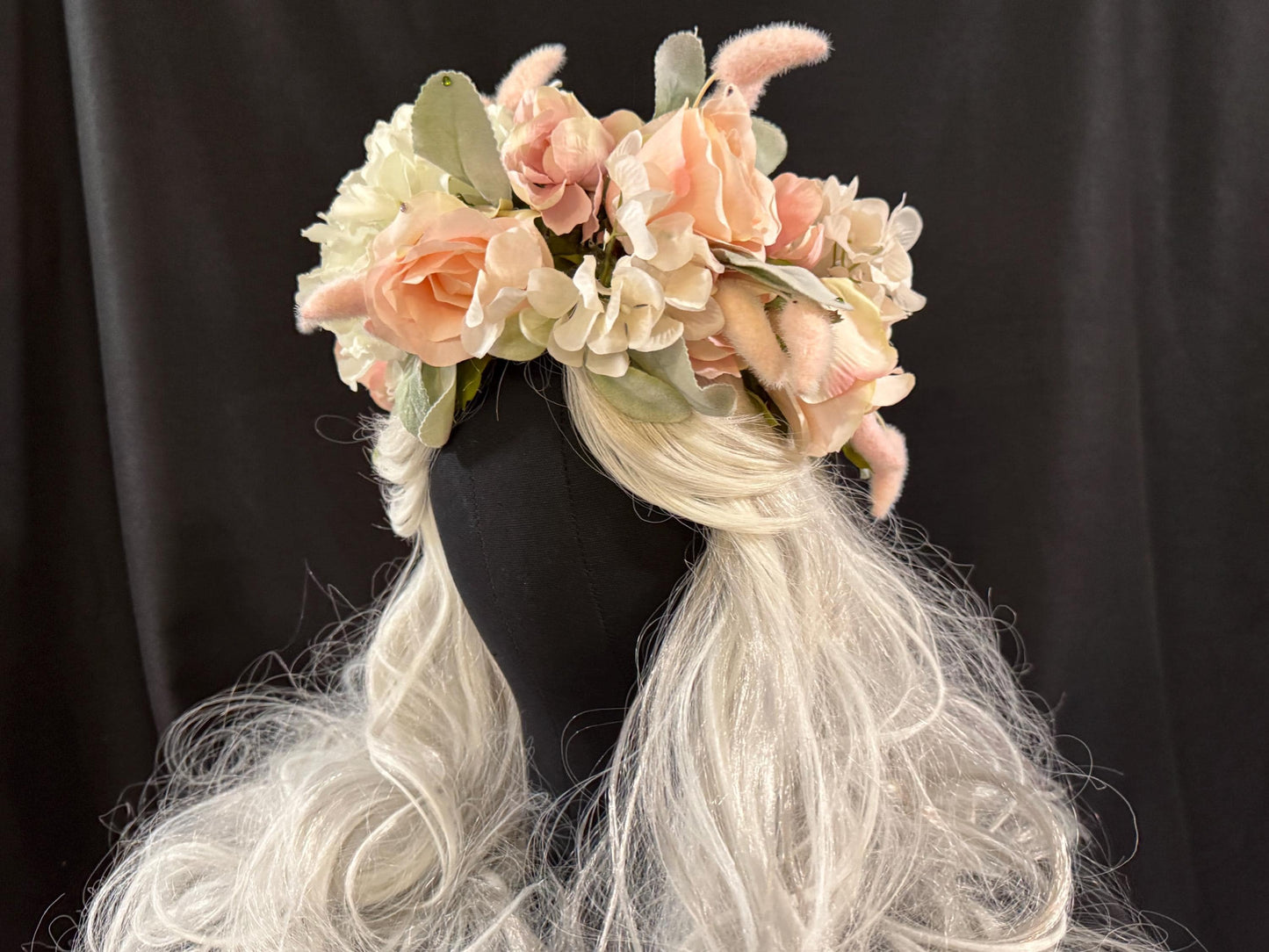 Little Lamb Floral  Garland | Flower Tiara, Flower Crown, Elven Princess Headpiece, Fairy-core, Ren Faire, Special Occasion Photoshoot
