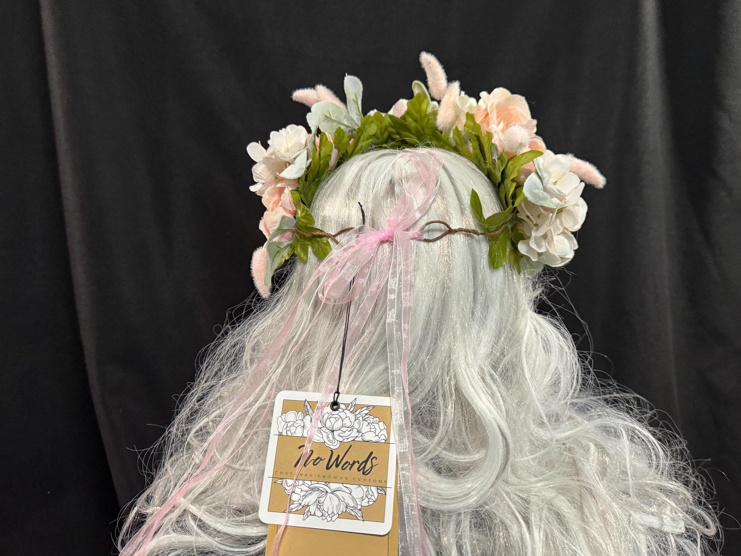 Little Lamb Floral  Garland | Flower Tiara, Flower Crown, Elven Princess Headpiece, Fairy-core, Ren Faire, Special Occasion Photoshoot