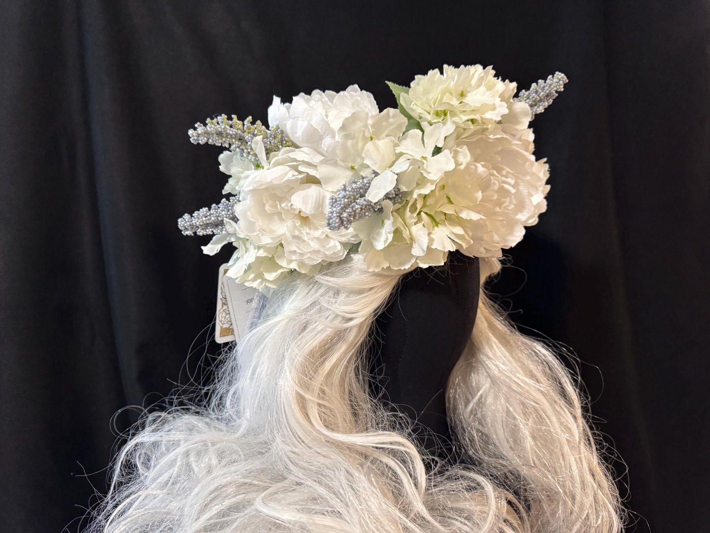 Peri - wink Floral Garland,Flower Tiara,Flower Crown,Elven Princess Headpiece,Fairy-core,Renaissance Faire,Special Occasion Photoshoot