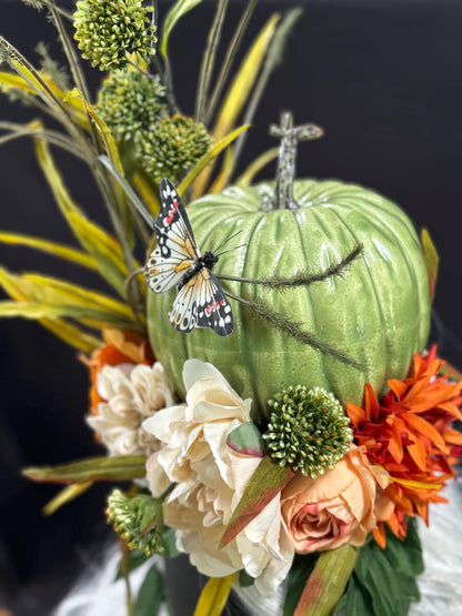 Pumpkin Pixie Fascinator | Flower Tiara, Flower Crown, Elven Princess Headpiece, Fairy-core,  Ren Faire, Special Occasion Photoshoot