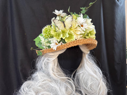 Spring Green Floral Garland | Flower Tiara, Flower Crown, Elven Princess Headpiece, Fairy-core, Ren Faire, Special Occasion Photoshoot