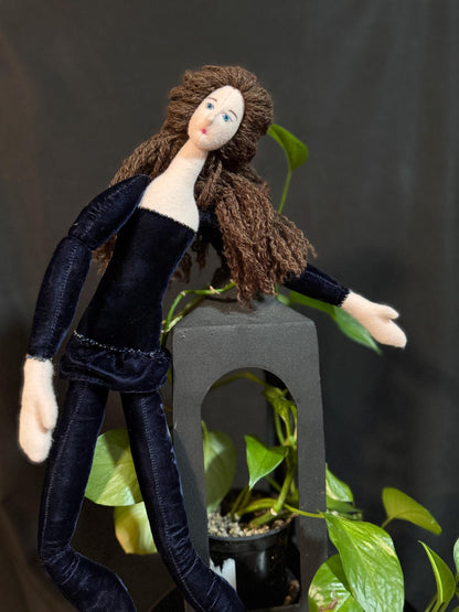 Twilight Faerie Friend – Handmade Pixie Art Doll – One-of-a-Kind Fantasy Companion – Ren Faire / LARP Familiar – Fairycore Collectible