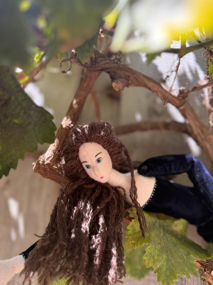 Twilight Faerie Friend – Handmade Pixie Art Doll – One-of-a-Kind Fantasy Companion – Ren Faire / LARP Familiar – Fairycore Collectible