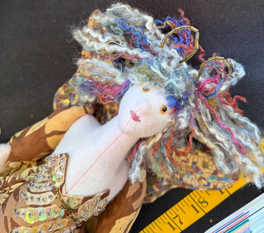 ACORN KISS,Faerie Friend,Sprite, Pixie,Handmade Doll,One-of-a-Kind addition to Your Character Story,Fantasy,LARP,Ren Faire,FairyCore