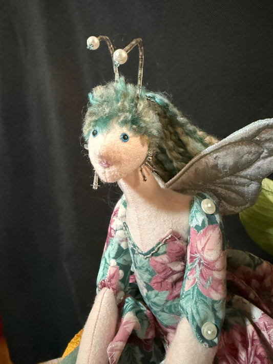 FROSTWING,Faerie Friend,Sprite, Pixie,Handmade Doll,One-of-a-Kind addition to Your Character Story,Fantasy,LARP,Ren Faire,FairyCore