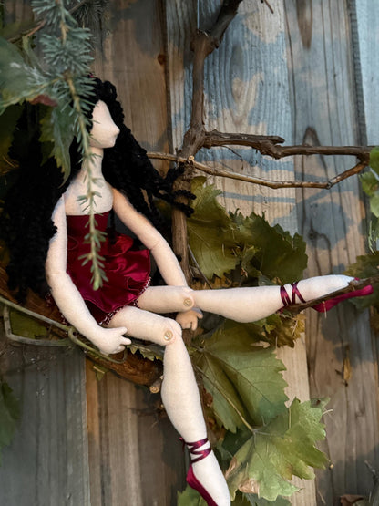 Lost Lite Dancer Faerie Friend – Handmade Pixie Art Doll – One-of-a-Kind Fantasy Companion – Renaissance Faire / LARP Familiar