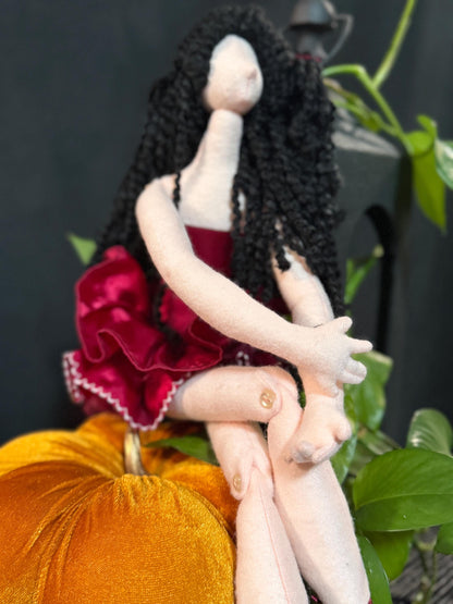 Lost Lite Dancer Faerie Friend – Handmade Pixie Art Doll – One-of-a-Kind Fantasy Companion – Renaissance Faire / LARP Familiar