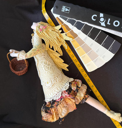 ANGELICA Faerie Friend | Sprite, Pixie, Handmade Doll, One-of-a-Kind addition to Your Character Story, Fantasy, LARP, Ren Faire, FairyCore