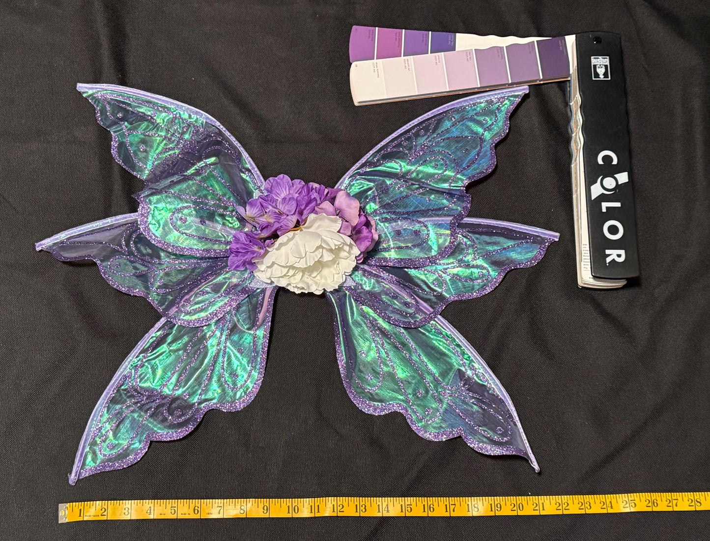 Twilight Bloom Fairy of the Violet Glade (CHILD 6-8) | Flower Fae, Masquerade, MardiGras, Photoshoot,Fantasy,LARP,RenFaire,FairyCore,Costume
