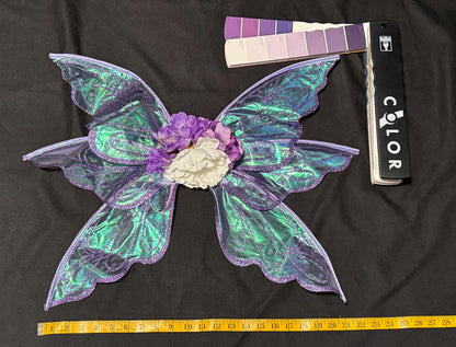 Twilight Bloom Fairy of the Violet Glade (CHILD 6-8) | Flower Fae, Masquerade, MardiGras, Photoshoot,Fantasy,LARP,RenFaire,FairyCore,Costume