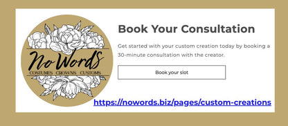 Personal Design Consultation/One on One/Your Ideas Brought to Life/Cosplay/Special Event/LARP/Ren Faire/Photo Shoot/Milestone Event