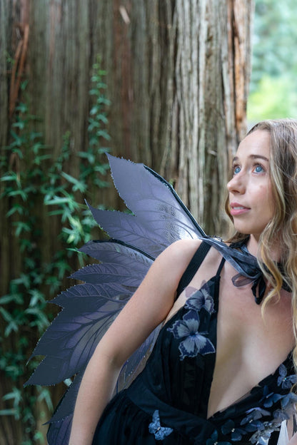 Nitebloom Butterfly Princess (ADULT4-6) | Dark Butterlfy, Masquerade, MardiGras, Photoshoot, Fantasy, LARP, RenFaire, FairyCore, Costume