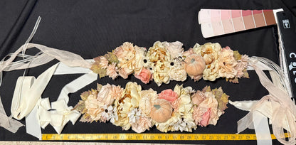 Cream with My Coffee — LUX Garland Duet | Head & Hip Floral Garlands, Flower Crown, Fairy-core, Ren Faire, Special Occasion Photoshoot