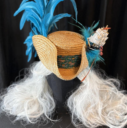 One Piece (at a Time) Pirate Hat – Kraken Ship Hat, Storytelling Costume Hat, LARP Headpiece, Renaissance Faire Pirate, Theatrical Headwear