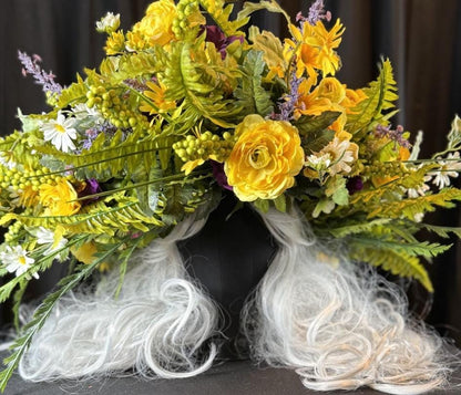 Verdant Awakening Halo Crown, Spring Flower Halo, Seraphim Halo Crown, Fairy Crown, Woodland Crown, Ren Faire Costume, Photoshoot Prop