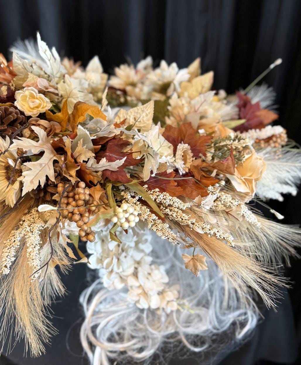 Ember Harvest Halo Crown, Fall Floral Halo, Seraphim Halo Crown, Autumn Crown, Fairy Crown, Ren Faire Costume, Photoshoot Prop