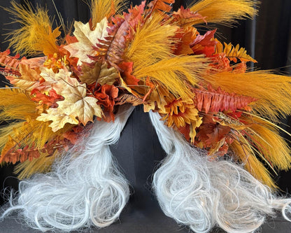 Infernal Harvest Seraphim Halo, Floral Halo Crown, Angel Halo Headpiece, Fairy Crown, Elven Tiara, Ren Faire Costume, Photoshoot Prop