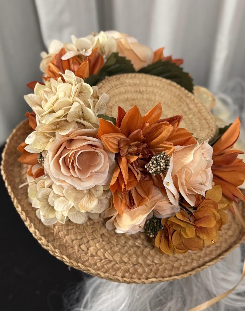Amber Harvest Floral Garland | Flower Tiara, Flower Crown, Elven Princess Headpiece, Fairy-core, Ren Faire, Special Occasion Photoshoot