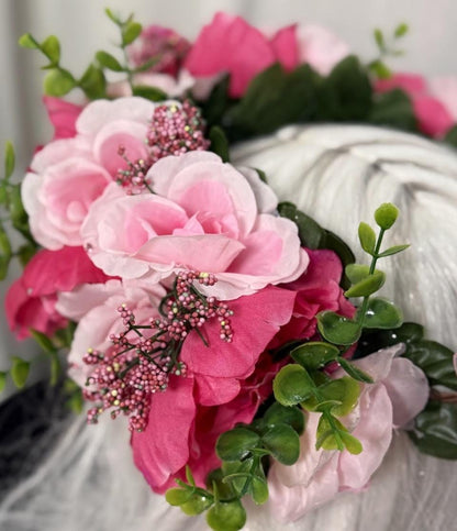 All Flushed Floral Garland  | Tiara, Flower Crown, Elven Headpiece, Fairy-core, Ren Faire, Special Occasion Photoshoot