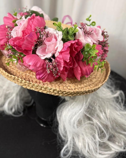 All Flushed Floral Garland  | Tiara, Flower Crown, Elven Headpiece, Fairy-core, Ren Faire, Special Occasion Photoshoot
