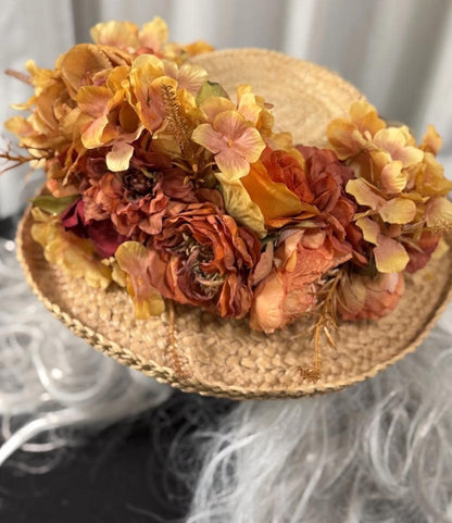 Autumn Ember Floral Garland | Flower Tiara, Flower Crown, Elven Princess Headpiece, Fairy-core, Ren Faire, Special Occasion Photoshoot