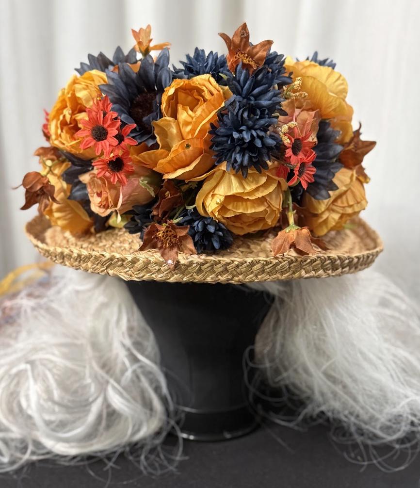 Pumpkin Spice - Hold the Latte Floral Garland | Tiara, Flower Crown, Elven Headpiece, Fairy-core, Ren Faire, Special Occasion Photoshoot