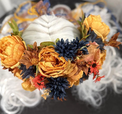 Pumpkin Spice - Hold the Latte Floral Garland | Tiara, Flower Crown, Elven Headpiece, Fairy-core, Ren Faire, Special Occasion Photoshoot