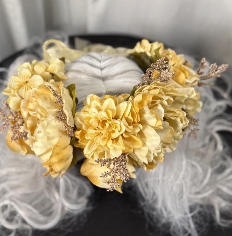 Golden Hour Floral Garland | Tiara, Flower Crown, Elven Headpiece, Fairy-core, Ren Faire, Special Occasion Photoshoot