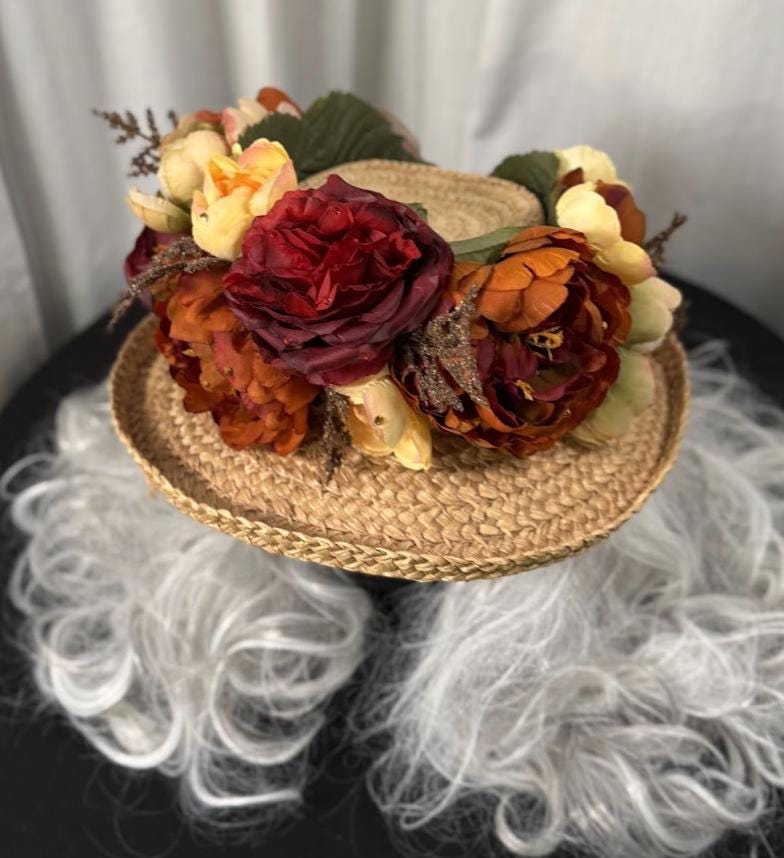 Fireside Bloom Floral Garland | Tiara, Flower Crown, Elven Headpiece, Fairy-core, Ren Faire, Special Occasion Photoshoot