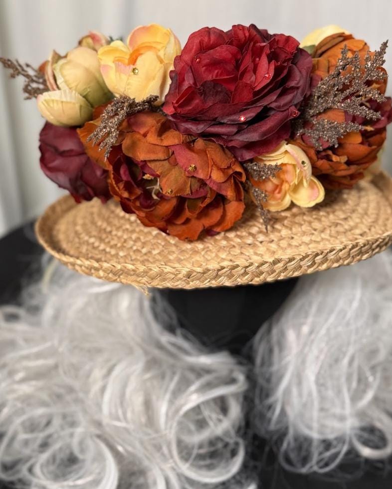 Fireside Bloom Floral Garland | Tiara, Flower Crown, Elven Headpiece, Fairy-core, Ren Faire, Special Occasion Photoshoot